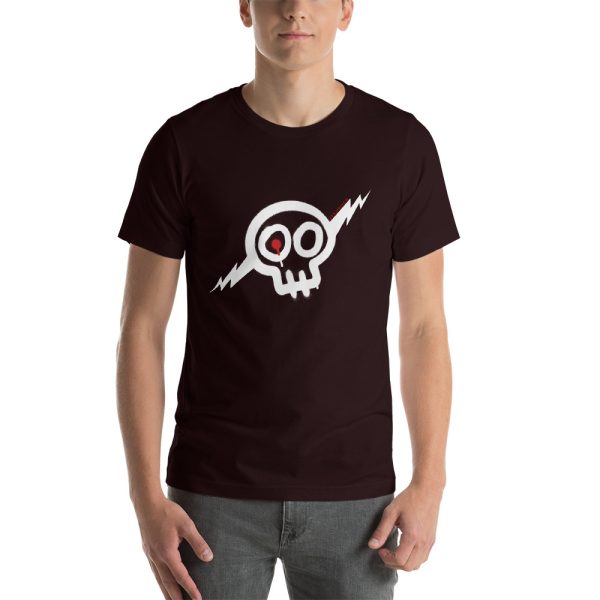 White Skull T-Shirt, Unisex - Image 9