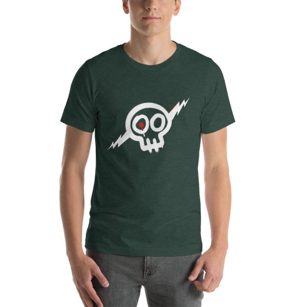 White Skull T-Shirt, Unisex - Image 5