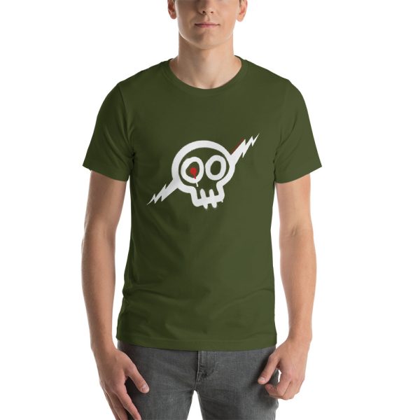 White Skull T-Shirt, Unisex - Image 8